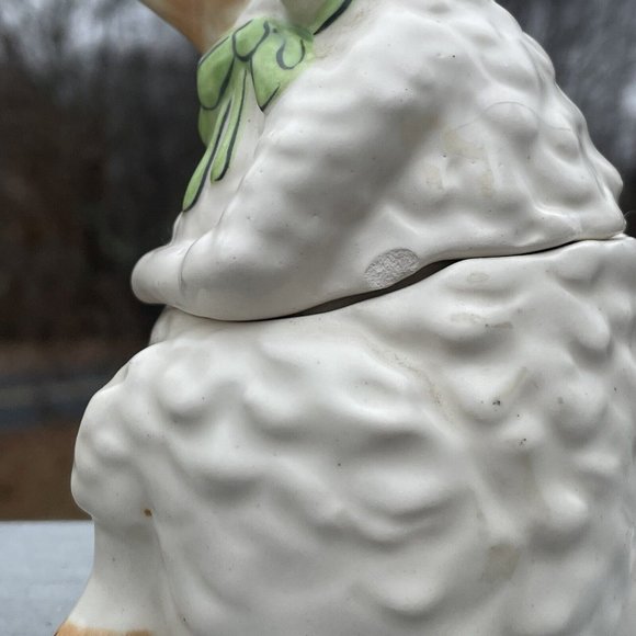 Pair of Vintage Tom Hatton Figural Ceramic Sugar & Creamer Set Sheep Lambs Cute! - Picture 8 of 16